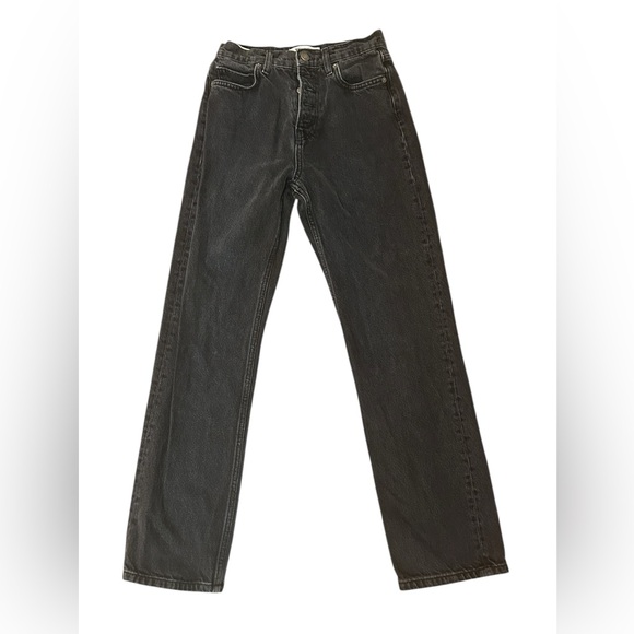 Reformation Cynthia Button Fly High Rise Straight Jeans Size 25 - Picture 8 of 9